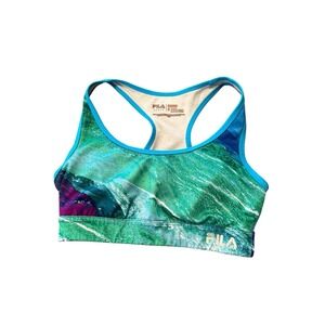 FILA Sport Running Sports Bra Size Medium Racerback with Padding